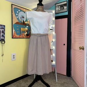 True Vintage A Line Two Toned Dress